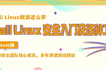 2022Kali Linux |安全渗透高级工程师课程|精品推荐