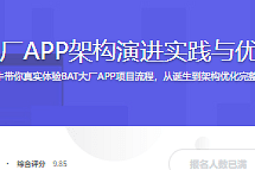 BAT大厂APP架构演进实践与优化之路
