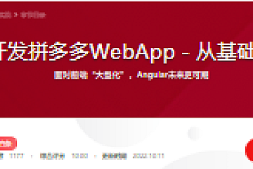 Angular 开发拼多多WebApp－从基础到项目实战