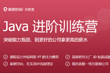 极客-Java进阶训练营6期|价值2999元|2022年|完结