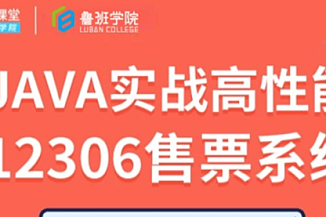 鲁班学院-JAVA实战高性能12306售票系统|资料完整