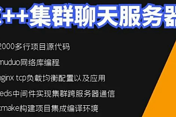 C++项目-集群聊天服务器-软件分层设计和高性能服务开发