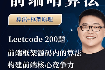 大圣-前端算法课,leetcode+前端框架原理中的算法|价值666