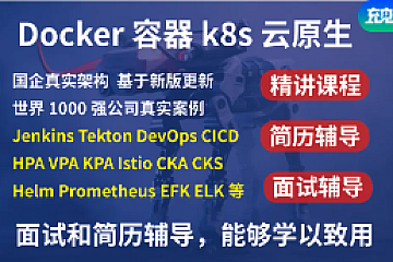 韩先超-kubernetes k8s+DevOps云原生全栈技术：基于世界1000强实战课程|2023完结