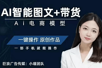 Ai智能图文+带货项目课 不出镜不拍视频做直播