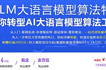 LLM大语言模型算法特训