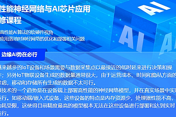 高性能神经网络与AI芯片应用研修课程,Ai软硬件相结合,价值19800