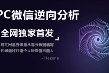 PC微信hook逆向分析,视频课程,价值599