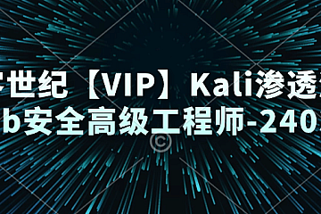 极客世纪【VIP】Kali渗透测试web安全高级工程师-2403期(持续更新)