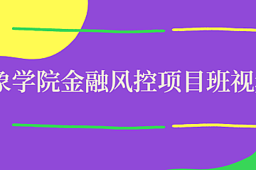 小象学院金融风控项目班视频