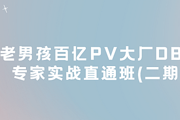 <strong>老男孩百亿PV大厂DBA专家实战直通班(二期) </strong>