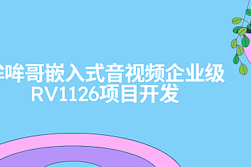 哞哞哥嵌入式音视频企业级RV1126项目开发