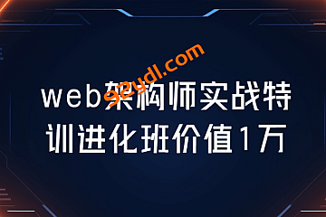 web架构师实战特训进化班价值1万