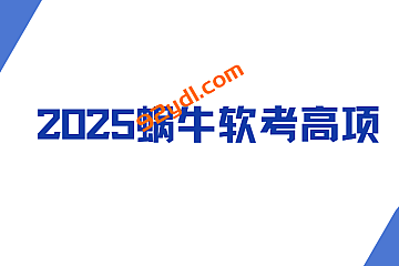 2025蜗牛软考高项|持续更新中。。。