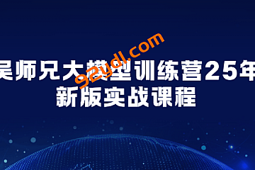 吴师兄大模型训练营25年新版实战课程